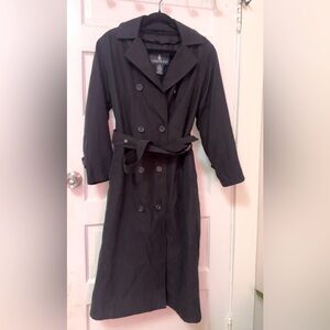London Fog Women's Black Trench Coat